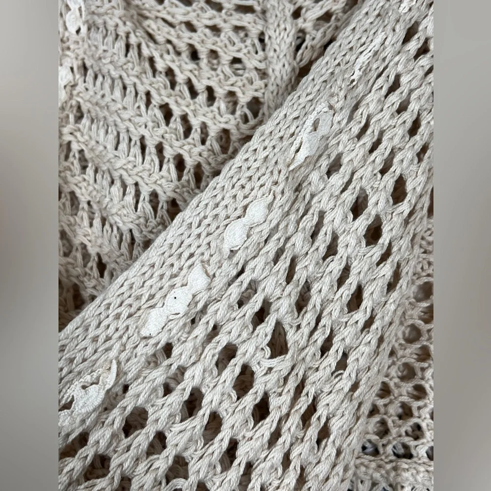 POL open knit American Flag hooded top, size large - Picture 8 of 8